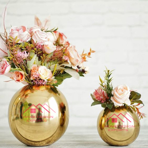 Flower <b>Vase</b> Luxury Wedding Table Organizer Accessories Set of 3 <b>Copper</b> Finished Wedding Table Decorative - Product Image 6