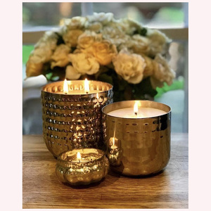 Vintage-Inspired <b>Moroccan</b> Metal Wire Candle Holder Artisan <b>Decorative</b> Piece for an Opulent, Serene, and Stylish Home Setting - Product Image 1