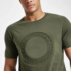 เสื้อยืดผู้ชายคุณภาพดี 100% ผ้าฝ้าย เสื้อยืดลำลองพิมพ์ลาย เสื้อยืดออกกำลังกายสำหรับผู้ชาย - Product Image 3