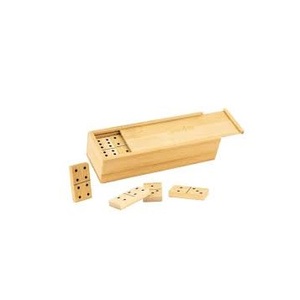 Boîte de domino en bois de pin faite à la main de luxe toutes saisons produit de sport pour le jeu des enfants en été hiver printemps automne - Product Image 1