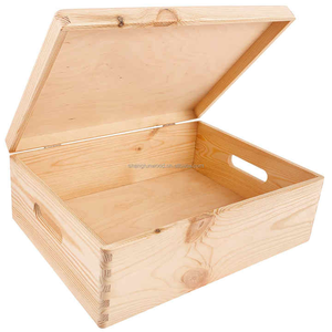 Caja de madera rústica hecha a mano, tapa duradera para suministros de artesanía casera, recuerdos especiales de proveedor indio - Product Image 5