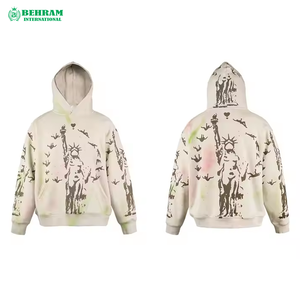 Sweat-shirt à capuche pour homme en molleton de coton 420G / French Terry, personnalisé, de haute qualité, épais, écologique et respirant, vente en gros - Product Image 3
