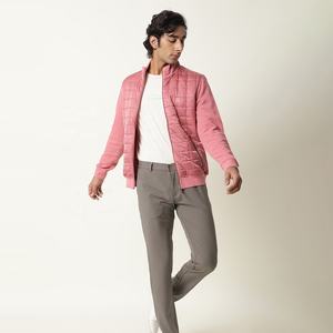 2023 nueva chaqueta acolchada básica para hombre, lona de calidad, cuello alto fino, informal, moda de otoño, estilo callejero, cierre de cremallera, venta al por mayor - Product Image 5