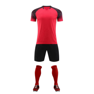 Conjunto de camiseta de fútbol de poliéster personalizado de alta calidad, uniforme de fútbol de fábrica con ropa de verano con impresión Digital - Product Image 2