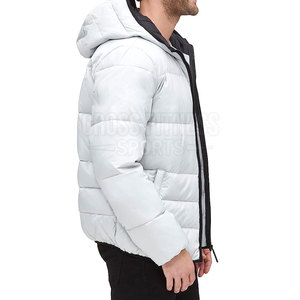 Chaqueta acolchada ajustada de fabricación profesional para hombre, ropa informal, chaqueta acolchada gruesa a la moda para exteriores para hombre con personalización - Product Image 3