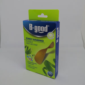 Boîtes de pansements de premiers secours écologiques et recyclables en gros avec revêtement UV, lamination mate et options de gaufrage - Product Image 1