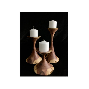Fabrica y proveedores de candelabro de madera decorativo para el hogar de diseño elegante candelabro de madera de olivo de alta calidad - Product Image 1