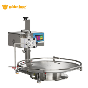 Automatic Touchscreen Viscous Liquid Filling Machine Stainless Steel 304 Turntable Honey <b>Bottle</b> Filler - Product Image 2