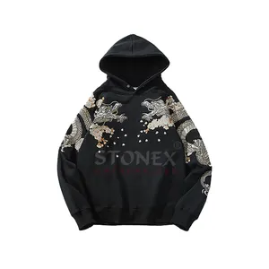 Professionele Hoge Kwaliteit Op Maat Geborduurde Hoodie Lichtgewicht Ademende Mannen Hoodies