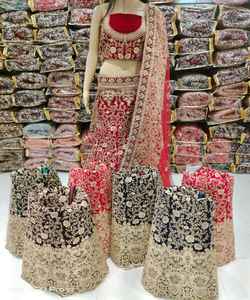 Vente en gros à la mode soie Lehenga Choli style pakistanais Salwar avec broderie en georgette Séquence travail Dupatta fêtes ethniques ApparelGarment - Product Image 4