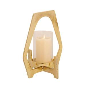 Ensemble de vente chaude de 2 bougies en métal et en verre-ouragan au prix de gros - Product Image 5