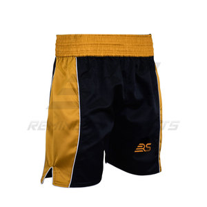 Pantalones cortos de boxeo para hombre de nuevo estilo, pantalones cortos de boxeo de color sólido a la venta, pantalones cortos de boxeo hechos en Pakistán - Product Image 2
