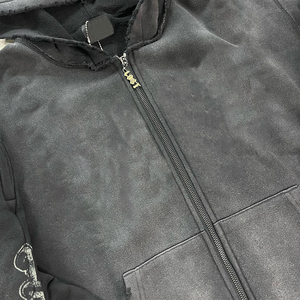 Custom Mens <b>Hoodie</b> &sweatshirt Acid Wash Oversized Distressed Heavyweight 100%cotton <b>Printing</b> Tracksuit for Men - Product Image 2