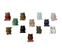 Handgemachte Kristall geschnitzte Katze Edelstein Home Decoration Großhandel Halbe del stein Katzen Kaufen Sie online bei Amayra Crystals Exports
