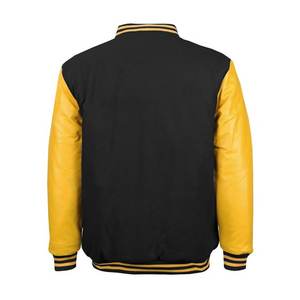 Classic Snap Button Vintage Baseball Letterman Varsity Jacket para hombre - Product Image 2