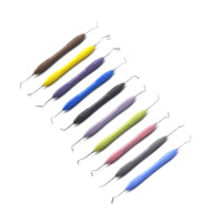 Instruments dentaires OldMed pour composites, instruments de restauration, kit de haute qualité en acier inoxydable médical avec poignée en silicone