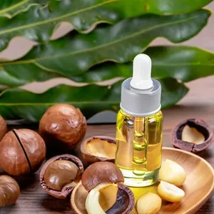 น้ำมันถั่วแมคาเดเมียสกัดเย็น | 100% น้ำมันบริสุทธิ์และเป็นธรรมชาติไม่ผ่านการกลั่นบำรุงสำหรับผิวผมและร่างกาย | ขายส่งจำนวนมาก - Product Image 1