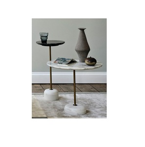 Diseño Premium muebles de sala de estar moderna mesa de mármol Hotel mesas de centro de lujo mesa auxiliar de acero inoxidable para la venta - Product Image 1