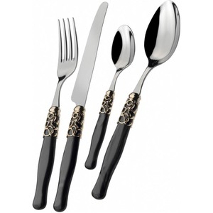 Proveedor indio, juego de cubiertos lujoso y elegante, mango de resina, cubiertos de Metal chapados en plata, disponibles al mejor precio, cuchara, tenedor, cuchillo - Product Image 1