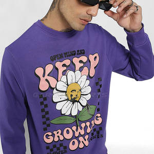 Sweat-shirt imprimé pour hommes Pull à col rond en tissu polaire doux avec un design artistique unique pour un style de rue décontracté - Product Image 4