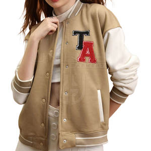 Plus Size Women Letterman Jacket Wholesale Letterman Jacket Sustainable Letterman Jackets In Stock - Product Image 1