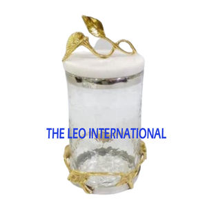 Stainless Steel Metal Round Shape Gold Finished <b>Canister</b> <b>Sets</b> Of 4 Fancy Style Luxury Handmade Hot Selling Highest Quality - Product Image 6