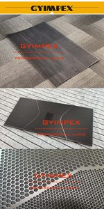 Panel Metálico Negro con Recubrimiento en Polvo al Mejor Precio, Malla Metálica Hexagonal Perforada para Rejillas de Altavoces para Gabinetes de Line Array Serie Q - Product Image 3