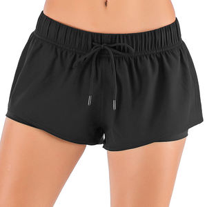 Vente en gros des meilleurs shorts de sport personnalisés pour femmes shorts de sport en polyester avec cordon de serrage pour femmes 2025 - Product Image 2
