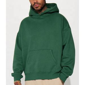 Sudadera con capucha personalizada al por mayor, ropa de calle, sudaderas con capucha para hombre con estampado liso de alta calidad, sudadera extragrande con hombros caídos y ajuste cuadrado para hombre - Product Image 2
