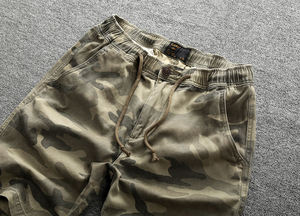 กางเกงขาสั้นสินค้าพิมพ์ลาย Camo คุณภาพสูงขายส่งการพิมพ์แบบกําหนดเองและกางเกงขาสั้นสินค้าผ้าฝ้ายผู้ชายกางเกงขาสั้น Drawstring สินค้า 6 กระเป๋า - Product Image 5