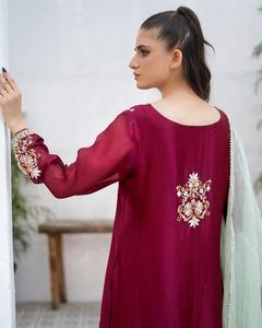 ชุดเดรสทำงานสตรีคุณภาพเยี่ยมทันสมัยปี 2025-2026 ผ้าฝ้ายซาลวาร์ คามีซ ล่าสุดสำหรับงานปาร์ตี้ 01282 - Product Image 3