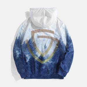 Sweat à capuche vintage délavé à l'acide pour homme, coupe classique, poids lourd, 100% coton, logo personnalisé, séchage rapide, respirant, sweat à capuche d'hiver - Product Image 2