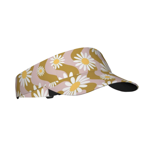 Wholesale Summer <b>Flat</b> Visor <b>Cap</b> <b>for</b> Women and <b>Men</b> Custom Printed Design Striped Style in Nylon <b>for</b> Spring Summer and Autumn - Product Image 6