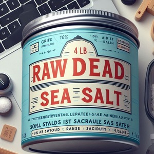 Sel de mer morte 100% brut à faible quantité minimale de commande de marque privée 1lb avec bain à l'aloe vera biologique fabriqué aux États-Unis - Product Image 2