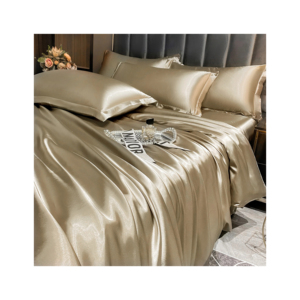 Best Selling Luxury Emulation Silk Fitted Sheet <b>Satin</b> High End King Size Bed Sheet Queen Home and Hotel Use Sheet - Product Image 4