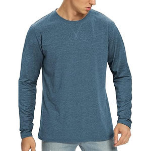 <b>T</b>-<b>shirt</b> 100% Cotton High Quality Full Sleeve Hand Blank Loose Fit Long Sleeve <b>T</b> <b>Shirt</b> Cotton <b>Men</b> <b>T</b>-<b>shirt</b> for <b>Men</b> Crew Fitness - Product Image 4