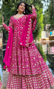 Occasions Special Georgette Fabric Lehngha Choli with Embroidery Work for Women's with Low Price - Product Image 2