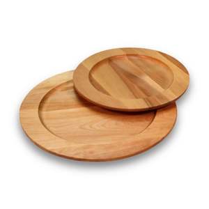 Assiette de chargeur à prix abordable assiette ronde en bois de manguier massif pour restaurant et hôtel en vrac quantité - Product Image 6