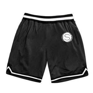 Short en maille motif léopard de couleur unie pour hommes 100% coton Fitness Athletic Workout Gym Joggers - Product Image 4