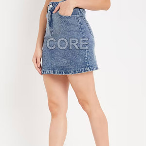 Nouvelle arrivée jupes en jean pour femmes 2025 Offre Spéciale bas prix jupes en jean pour femmes en coton - Product Image 2