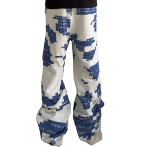 Pantalon imprimé bicolore, pantalon imprimé ample, vêtements de sport et décontractés pour hommes - Product Image 4