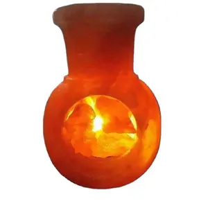 Kristallen Antieke Chimini-Zoutlamp Met Mooie Vorm En Nauwkeurige Maatwerk Zal Het Unieke Licht Van De Kamerdecoratie Vergroten