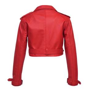 Chaqueta Varsity Acolchada WJ01 para Mujer en Piel de Oveja y Satén con Decoración Bordada para Todas las Estaciones: Verano, Otoño, Invierno - Product Image 3