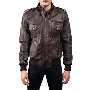 Leather Jacket Men Quality Customize Leather Jacket for Men Slim Fit Style With 100% Original Warm <b>Clothing</b> Leather Jacket - Product Image 1