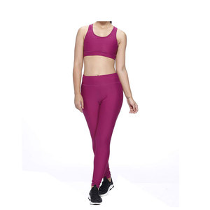 Ensemble de yoga 2 pièces personnalisé de haute qualité pour femmes vêtements de sport respirants et écologiques Shorts de soutien-gorge de sport pour les entraînements de gymnastique en gros - Product Image 1