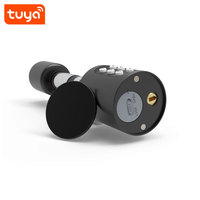 Offre Spéciale – Serrure de Porte Intelligente Tuya avec Cylindre BT, Déverrouillage par Mot de Passe, Carte IC et Application, pour Portes en Acier/Aluminium/Bois PST-Mate-P