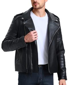 2025 productos más vendidos chaqueta de cuero de manga larga para hombre chaqueta de cuero de estilo de alta calidad para hombre chaqueta de cuero de vaca para hombre - Product Image 5