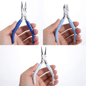 Custom Made Jewelry Making <b>Flat</b> <b>Nose</b> <b>Pliers</b> Box Joint Chain Bending Jewelry <b>Pliers</b> PVC Grip Handle <b>Nose</b> <b>Plier</b> - Product Image 5