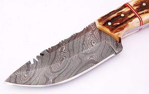 Couteau de chasse en acier Damas fait main de qualité supérieure, taille personnalisée, manche St/g H/n, couteau à désosser - Product Image 3