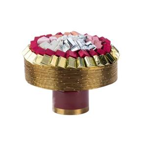 Bol à chocolat plaqué or de la plus haute qualité support pour fête de mariage bonbons décoratifs et bol à cadeau en chocolat pour les fournisseurs en gros - Product Image 1